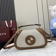Gucci Blondie small top handle bag beige canvas-26.5x16.5x8.5cm - 1