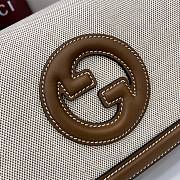Gucci Blondie small top handle bag beige canvas-26.5x16.5x8.5cm - 2