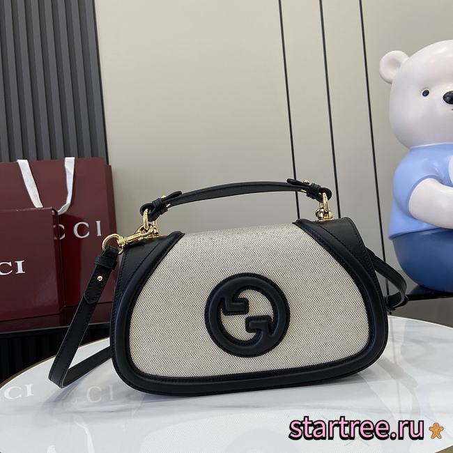 Gucci Blondie small top handle bag Black canvas-26.5x16.5x8.5cm - 1