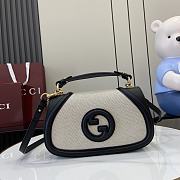 Gucci Blondie small top handle bag Black canvas-26.5x16.5x8.5cm - 1