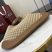 Gucci B Medium shoulder bag Beige and dark brown-49x46x4cm - 4