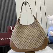Gucci B Medium shoulder bag Beige and dark brown-49x46x4cm - 3