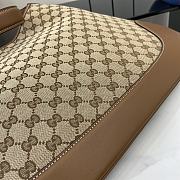 Gucci B Medium shoulder bag Beige and dark brown-49x46x4cm - 2