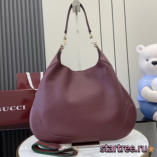 Gucci B medium shoulder bag In Rosso Ancora red-49x46x4cm - 1