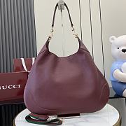 Gucci B medium shoulder bag In Rosso Ancora red-49x46x4cm - 1