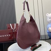 Gucci B medium shoulder bag In Rosso Ancora red-49x46x4cm - 6