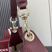 Gucci B medium shoulder bag In Rosso Ancora red-49x46x4cm - 4