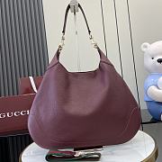 Gucci B medium shoulder bag In Rosso Ancora red-49x46x4cm - 3