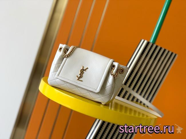 YSL Saint Laurent Nolita Mini Bag White-18*13*6cm - 1