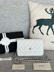 Chanel | Woc Wallet On Chain White Silver Hardware - 19cm - 1