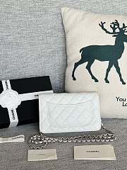 Chanel | Woc Wallet On Chain White Silver Hardware - 19cm - 5