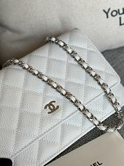 Chanel | Woc Wallet On Chain White Silver Hardware - 19cm - 2