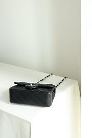 Chanel Lambskin Leather Flap Bag black Inside 20cm - 6