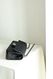 Chanel Lambskin Leather Flap Bag black Inside 20cm - 5