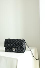 Chanel Lambskin Leather Flap Bag black Inside 20cm - 4