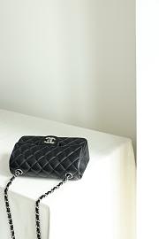 Chanel Lambskin Leather Flap Bag black Inside 20cm - 3