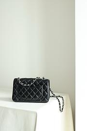 Chanel Lambskin Leather Flap Bag black Inside 20cm - 2