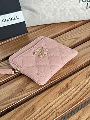Chanel Wallet Caviar Pink-11cm - 4