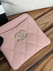 Chanel Wallet Caviar Pink-11cm - 6