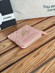 Chanel Wallet Caviar Pink-11cm - 5