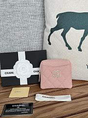 Chanel Wallet Caviar Pink-11cm - 1