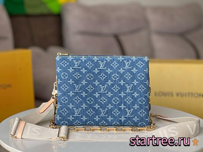 Louis Vuitton Denim Coussin PM M57793-26*20*12CM - 1