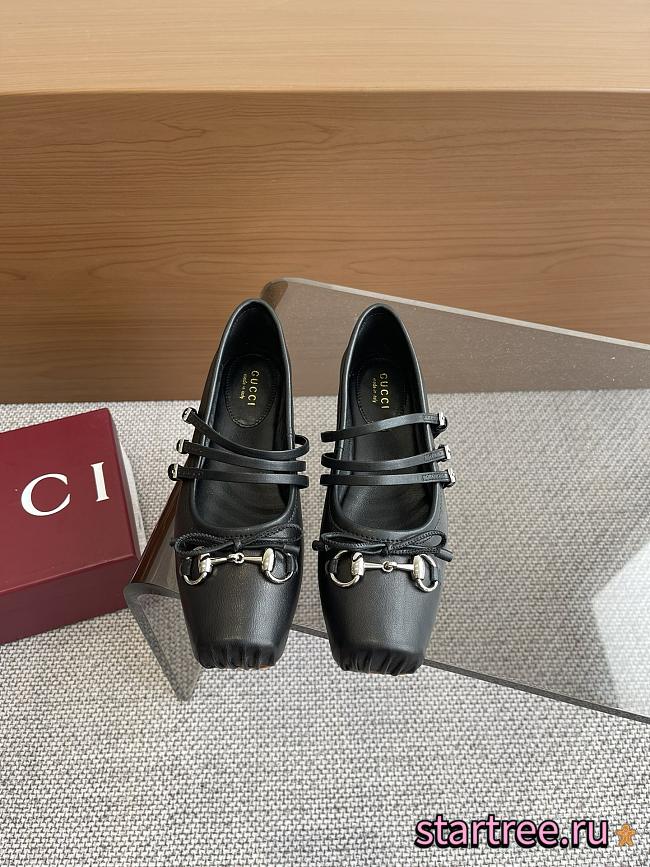 Women's Gucci Horsebit ballet flat Black - 1