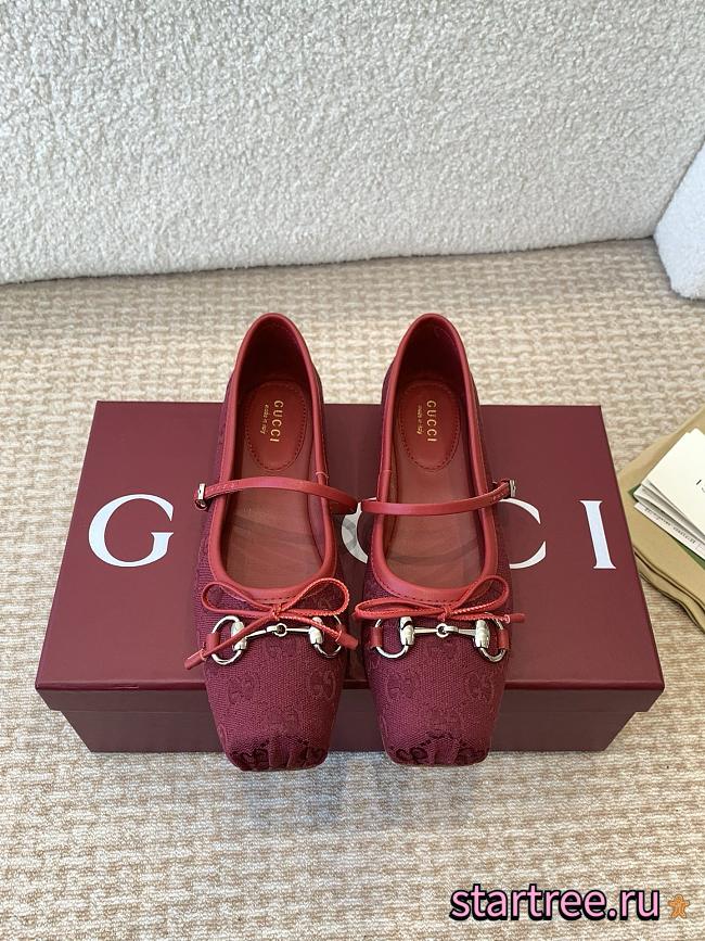 Women's Gucci Horsebit ballet flat Red - 1