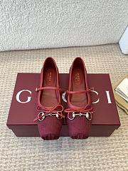 Women's Gucci Horsebit ballet flat Red - 1