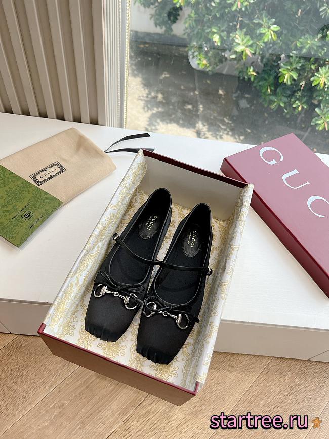 Women's Gucci Horsebit ballet flat Black 01 - 1