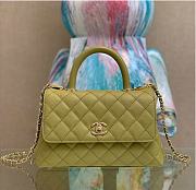 Chanel Coco Handle XS Women's Handbag Caviar Olive 23cm - 1