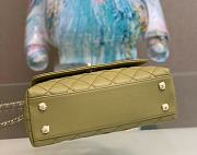 Chanel Coco Handle XS Women's Handbag Caviar Olive 23cm - 4