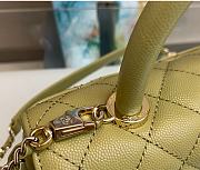 Chanel Coco Handle XS Women's Handbag Caviar Olive 23cm - 3