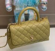 Chanel Coco Handle XS Women's Handbag Caviar Olive 23cm - 2