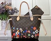 Louis Vuitton x Takashi Murakami Neverfull MM-31*28*14CM - 3