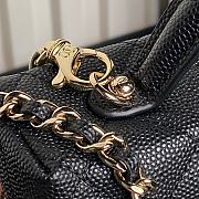 Chanel Caviar Quilted Long CC Vanity Clutch With Chain Black - 2