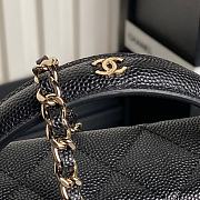 Chanel Caviar Quilted Long CC Vanity Clutch With Chain Black - 5