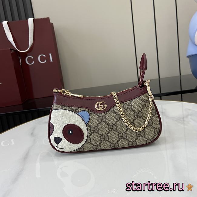 Gucci GG mini bag with panda detail-19x10x3.5cm - 1