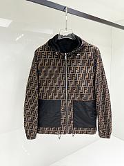 Fendi Brown Nylon Jacket - 1