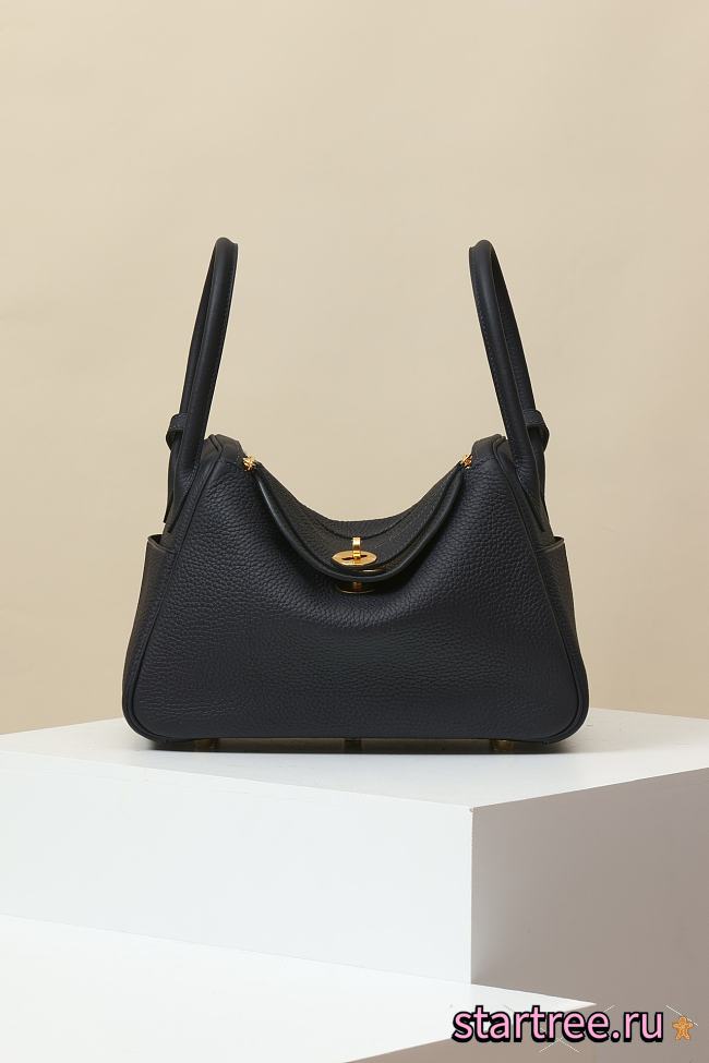 Hermès | Small Lindy 26 bag Black Gold- 26 cm - 1
