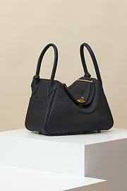 Hermès | Small Lindy 26 bag Black Gold- 26 cm - 4