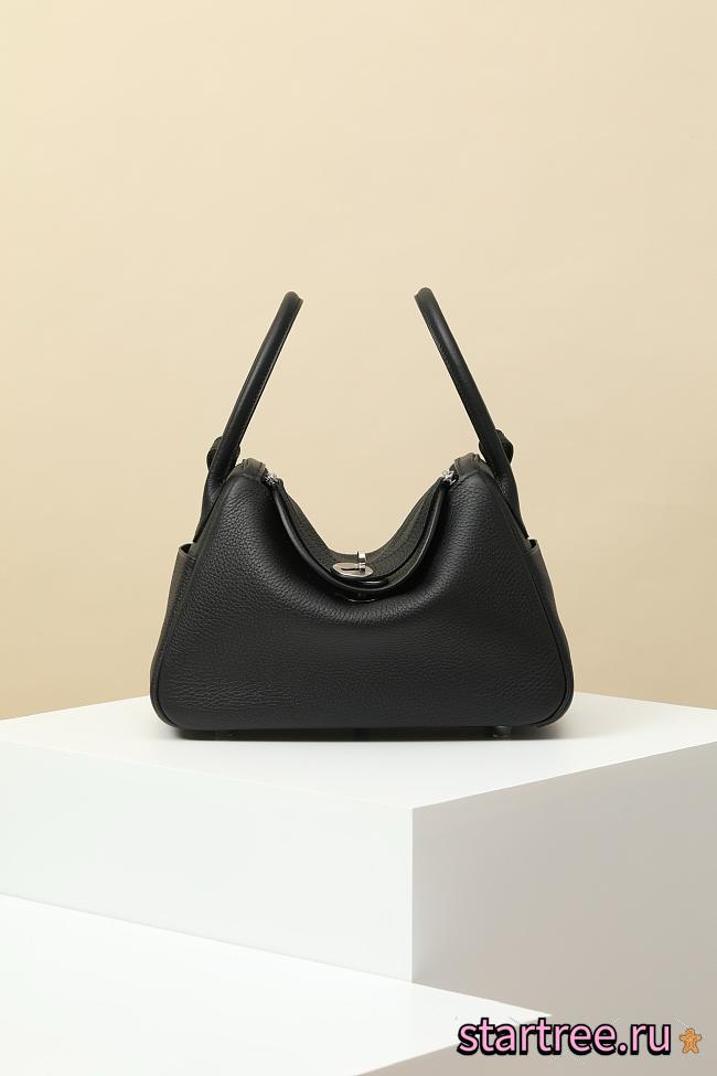 Hermès | Small Lindy 26 bag Black Silver- 26 cm - 1