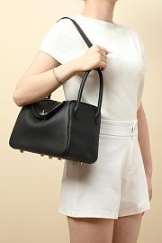 Hermès | Small Lindy 26 bag Black Silver- 26 cm - 3