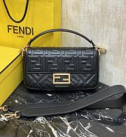 Fendi| Baguette Nappa Leather Bag Black- 27x15x6cm - 1