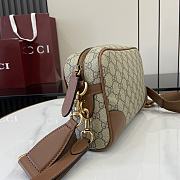 Gucci GG Emblem small crossbody bag Brown For Men-23*16.5*8cm - 5