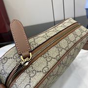 Gucci GG Emblem small crossbody bag Brown For Men-23*16.5*8cm - 4