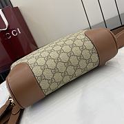 Gucci GG Emblem small crossbody bag Brown For Men-23*16.5*8cm - 3
