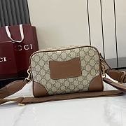 Gucci GG Emblem small crossbody bag Brown For Men-23*16.5*8cm - 2