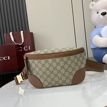 Gucci GG Emblem medium belt bag Brown For Men-28x17x6cm
