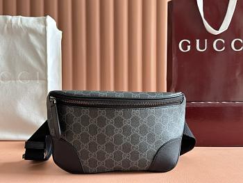 Gucci GG Emblem medium belt bag Black For Men-28x17x6cm